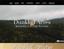 Tablet Screenshot of dunkledacres.com